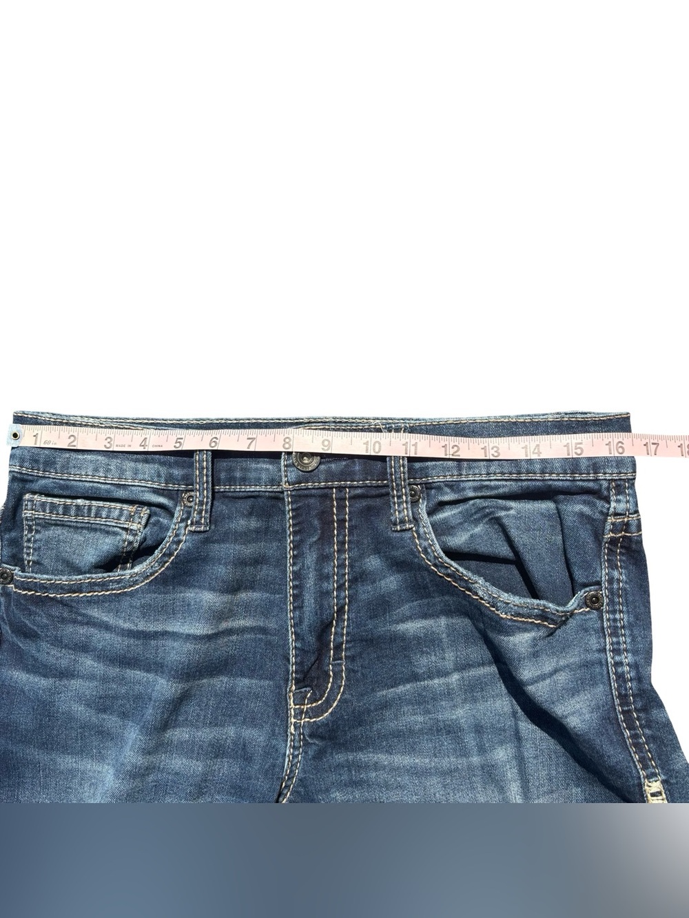 BKE Jake Bootleg Jeans Men’s Size 33L Blue Denim Bootcut (Measures 33") - Picture 8 of 8